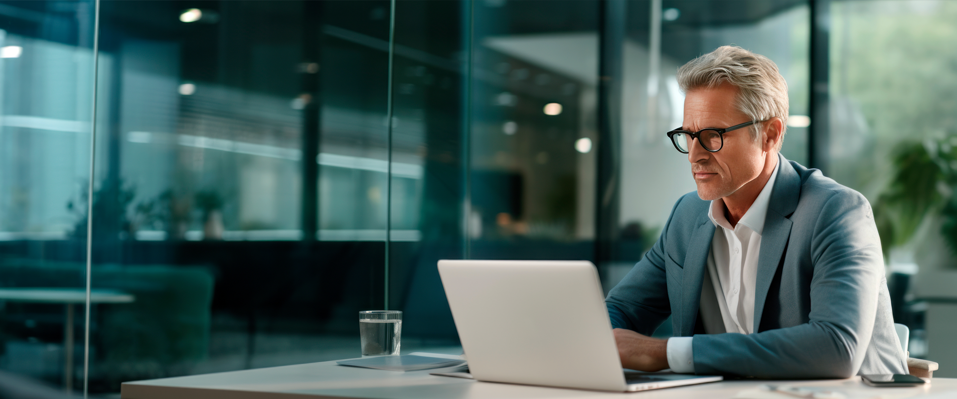 Banner SYNAXUS Mann am PC KI generiert Banner SYNAXUS Mann am PC KI generiert