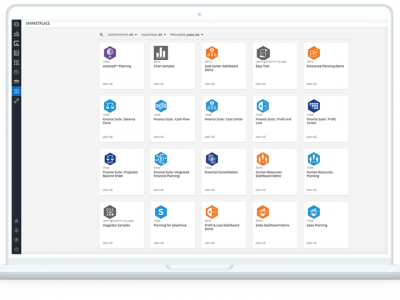 Screenshot Jedox Marketplace von SYNAXUS